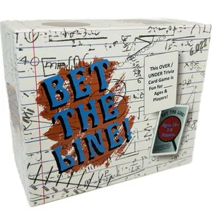 Bet the Line! Over/Under Trivia Game for Ages 14+ 2-8 Players Fun Easy 30 Minutes to Play 200 Questions & Materials Perfect for Game Night Parties