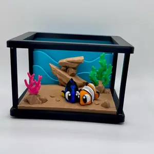 Fish tank habitat and fish