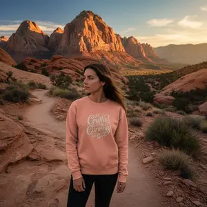 Curiosity Crewneck Sweatshirt GEN954 by Kaylee Minimalist Fitted Long Sleeve Unisex Autumn Casual Soft Fleece Fabric Comfort Colors 1566 Womenswear Day