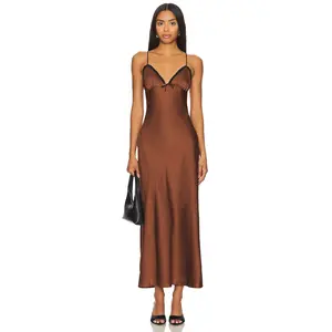 NIA Camille Dress in Chocolate