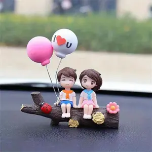 Cartoon Couple Design Car Decoration, Car Interior Decoration, Automotive Ornaments, Car Accessories for Women & Men, Car Decor for Girls, Car Decorations Interior