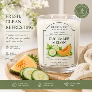 Limited Edition Double-Wick Cucumber Melon Scented Candle