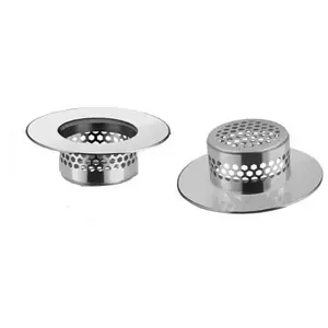 Stainless Steel Bathtub Drain Cover, Drain Protector, Hair Catcher for Bathroom Sink and Public Water Pipe, Bath Accessories, Bathroom Essentials Accessories, 1pc/2pcs Set
