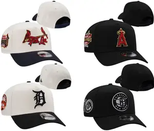 New Era MLB 59FIFTY Snapback Cap - NY Yankees/LA Dodgers Anniversary Patch, Unisex Classic Sport Streetwear Adjustable Collectible Sports Headwear