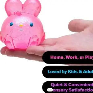 Stress Relief Simulation Rabbit Toy, Soft Plush Animal Stress Ball, Perfect Gift for Anxiety Reduction, Fun and Relaxing Plaything