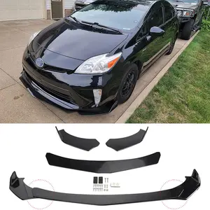 For Toyota Prius Front Bumper Lip Splitter Chin Spoiler Body Kit Glossy Black
