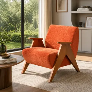 BALIAAfurniture Modern ErgoWood Modern Comfort Lounge Indoor chair - Solid Wood Armchair with Ergonomic Design and Plush Cushioning - Perfect for Relaxation and Style in Any Home Décor Wassily Chair Cost wayfair, Cozy Leisure Chair, Modern Fabric Chair