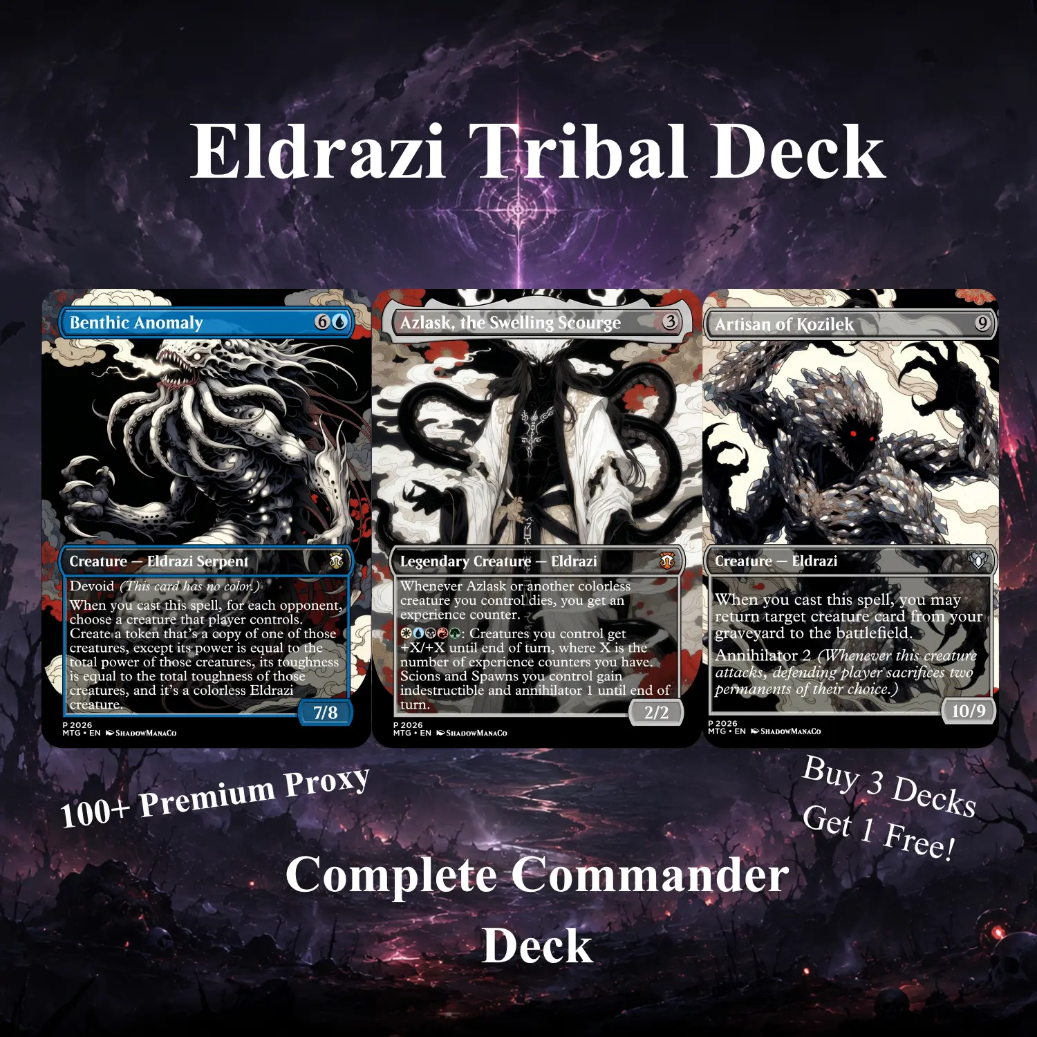 100+ Card Eldrazi Tribal TCG Deck — Colorless Annihilator Titan Multiplayer Strategy | Ready to Play