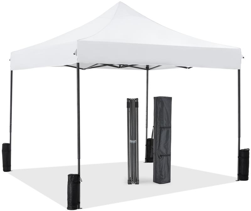 Sweet Furniture S - Canopy Tent 10x10 Pop Up Canopy Heavy Duty  Waterproof Portable Tent Pop Up Shade Canopy with Sand Bags