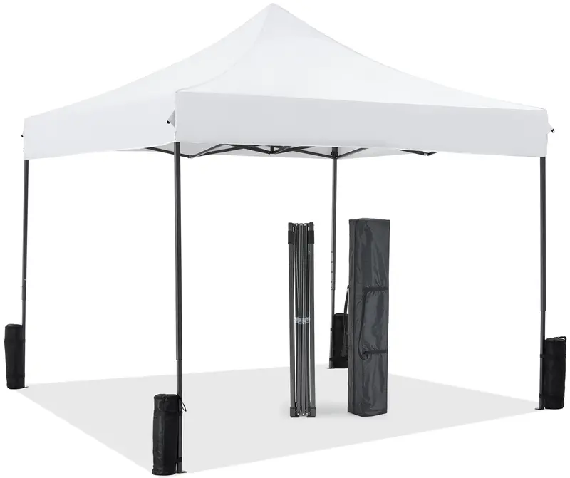 Sweet Furniture S - Canopy Tent 10x10 Pop Up Canopy Heavy Duty  Waterproof Portable Tent Pop Up Shade Canopy with Sand Bags