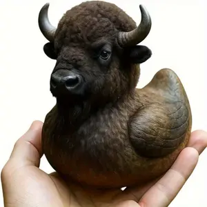 Eagle Duck - Collectible Dashboard Duck Figurine, Cute Bird Statue with Expressive Face for Home Office Car Desk Decoration, Quirky for Animal Lovers & Collecrs (Suitable for Birthdays, Elephant Parties)