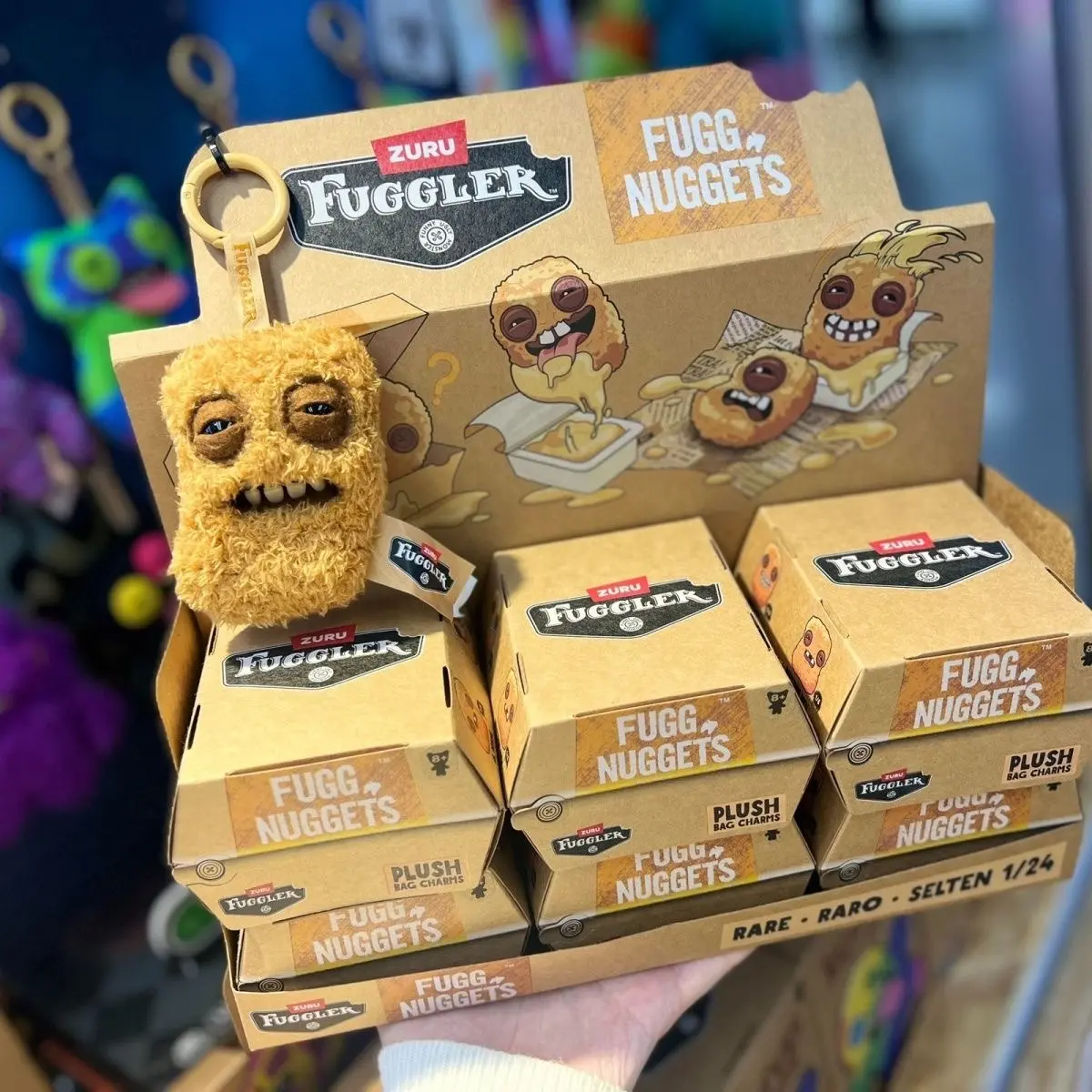 Zuru Fuggler "Fugg-Nuggets" Series Mystery Plush Blind Box - Blind Bag Collectible, Ugly-Cute Teeth Stuffed Animal Plushies - Rumi Authentic Art Toy Gift for Besties