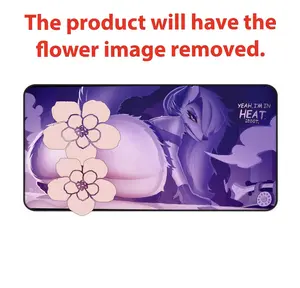 Yeah Im In Heat Loona Helluva Boss Mouse Pad – Anime Wolf Girl Gaming Desk Mat, Non-Slip Rubber Base