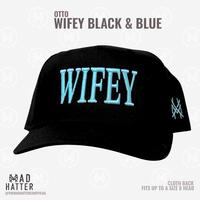 Retro Black with Blue Thread