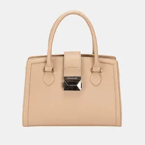 David Jones PU Leather Handbag - Minimalist Style, Adjustable Strap, Spacious Interior, Medium Size, Durable PU Leather, Versatile for Any Occasion