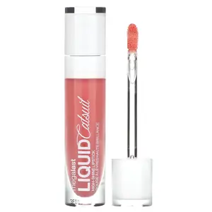 wet n wild MegaLast, Liquid Catsuit, High-Shine Lipstick, 941B Peach Stole My Look, 0.2 oz (5.7 g)