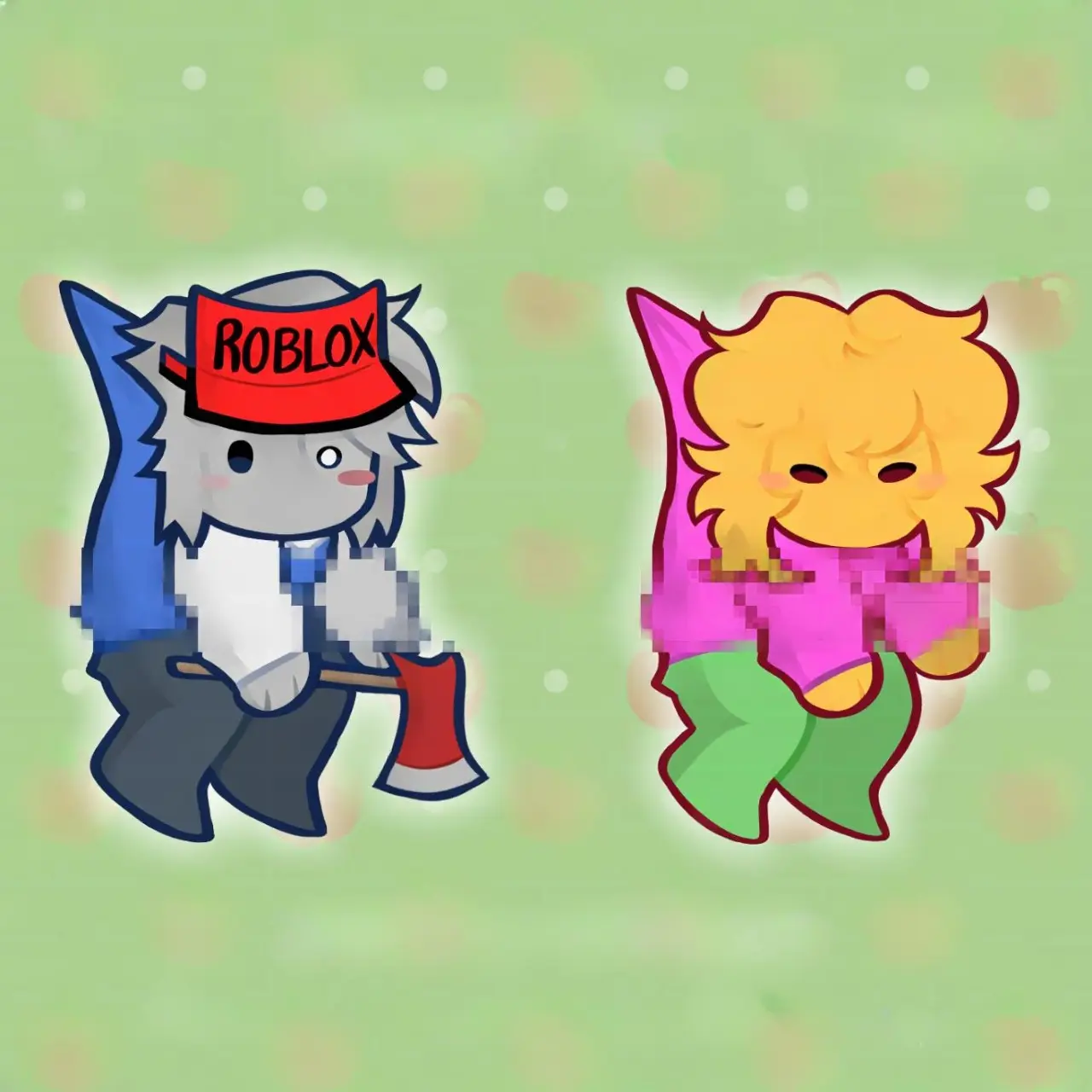 Roblox Bad Things Ivan & Andrew Keychain Charms, Roblox Cute, Durable, And Perfect For Bags, Keys, Or Gifts. Great For Daily Use Or As Thoughtful Little Gifts For Your Friends And Yourself.