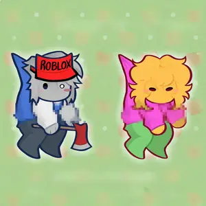 Roblox Bad Things Ivan & Andrew Keychain Charms, Roblox Cute, Durable, And Perfect For Bags, Keys, Or Gifts. Great For Daily Use Or As Thoughtful Little Gifts For Your Friends And Yourself.