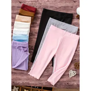 10pcs Baby Girl Leggings - Soft, Stretchy, and Warm for Spring Outdoor Play - Cute Solid Color Tights in Purple, Pink, Black, Gray, Yellow, and More - Hand Wash or Dry Clean, Baby Pants