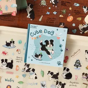 Cute Plush Animal Healing Sticker Book with 20 Sheets, Adorable Decorative Stickers for Scrapbooking and Crafts, Perfect Gift for Animal Lovers