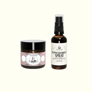 Napiers Hypochlorous Acid Spray & Miracle Silver Cream Bundle - Gentle Clarifying for Oily Skin with Soothing Chamomile & Colloidal Silver