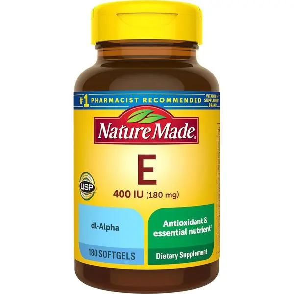 Nature Made Vitamin E 180 mg (400 IU) dl-Alpha, 180 Softgels