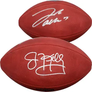 Jim Kelly and Josh Allen Buffalo Bills Autographed Duke Full Color Football - Fanatics Authentic Certified
