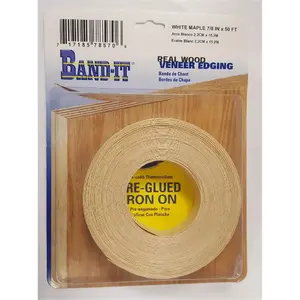 Band It  50 ft. x 0.87 x 0.03 in. White Maple Real Wood Veneer Edging