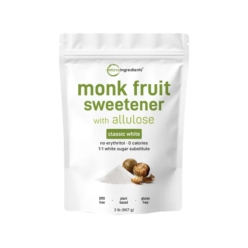 Micro Ingredients Monk Fruit Sweetener with Allulose, 2lb