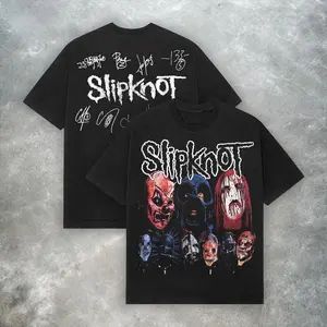 Vintage Vintage Y2K Slipknot T-Shirt – Badass Alternative Fashion Fans Bold edgy design for goth Harajuku streetwear lovers  Classic Street Style Gift for Birthday Holiday Band TeeGift for Birthday Christmas Halloween