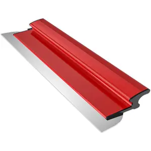 24 Inch Drywall Skimming Blade, Replaceable 0.38mm Stainless Steel Blade, Drywall Trowel for Gyprock, Drywall and Wallboard, Ergonomically Designed Grip