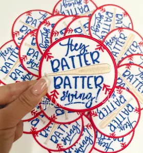 Hey Batter Batter Swing Embroidery Patch