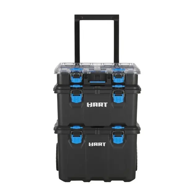 HART Stack System, Mobile Tool Storage and Organization, Black & Blue