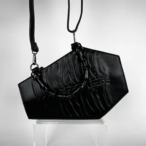 Embossed Ribcage Coffin Handbag
