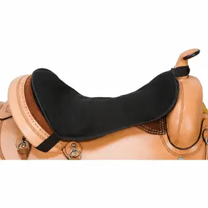Weaver Leather Gel Seat Saver - Western Saddle Fit - Multiple Sizes - Breathable Shock Absorbing Black Mesh