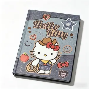 Sanrio Hello Kitty A5 Hardcover Color-Printed Thick Diary - Perfect for Organizing Thoughts, Compact & Portable, Ideal for Students & Fans - Decor
