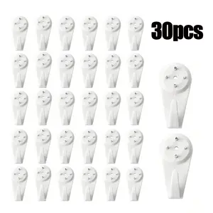 30pcs Invisible Nails for Picture Frames, Wall Hooks, Frame Installation Accessories, No Trace Hooks, Easy to Install, Durable Design