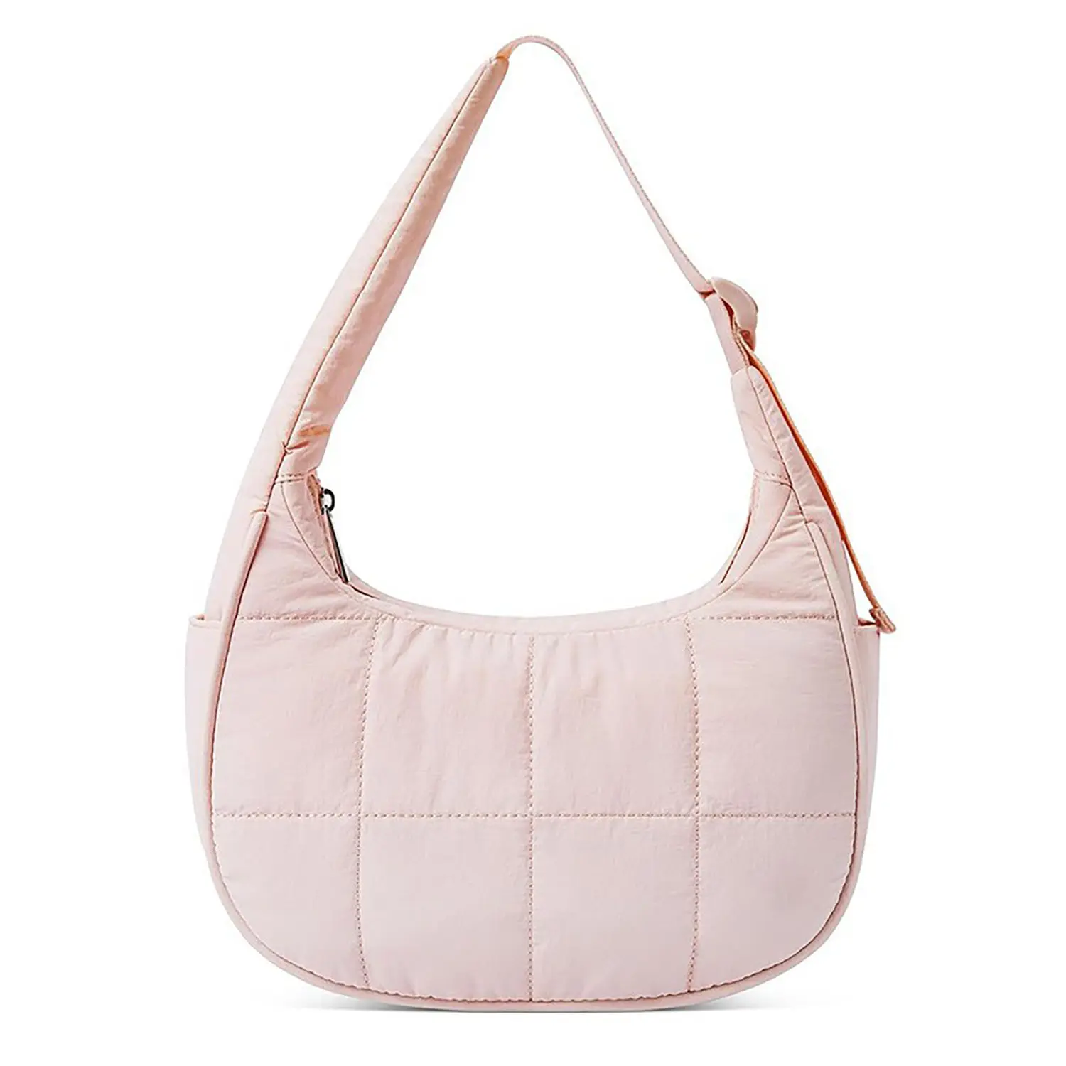 Stitched Nylon Bag Large Capacity Underarm Shoulder Bag Down Jacket Single Shoulder Silk Cotton Handbag