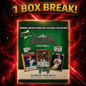 1 Box Serial Number Break - 2024 Leaf Collective Jumbo Football Box
