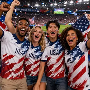 USA Soccer Jersey , Custom Name & Number Soccer Jersey, Personalized USA Football Shirt