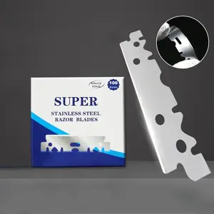 Professional Hairdressing Blades, Universal Dual-Sided Import Shaving Blades, Vintage Beard Trimming Blades, Stainless Blades, Bald Head Grooming Tools