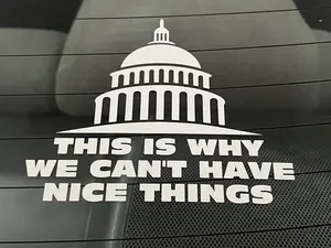 Can't Have Nice Things High Quality Vinyl Decal - 2 PACK Truck Sticker