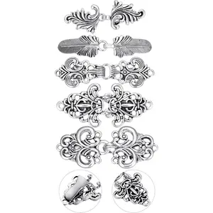 5 s Shawl Clips Cloak Clasp Cardigan Clip Sweater Clips Vint Collar Retro Cloak Brooches and Sier Shawl Pins
