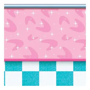 50s Soda Shop Backdrop Banner