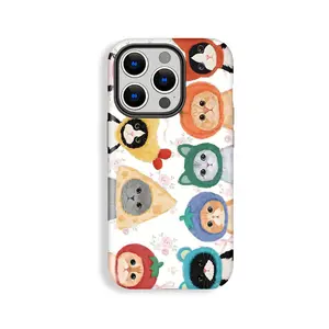 Cute Cat Pattern, Suitable for IPhone17 Pro Max, 17Pro, 16Pro, 15, 14, 13, 12. Beautiful Phone Case |     Shockproof Protective Case |     Smart Phone Case, A Gift for Girls and Boys