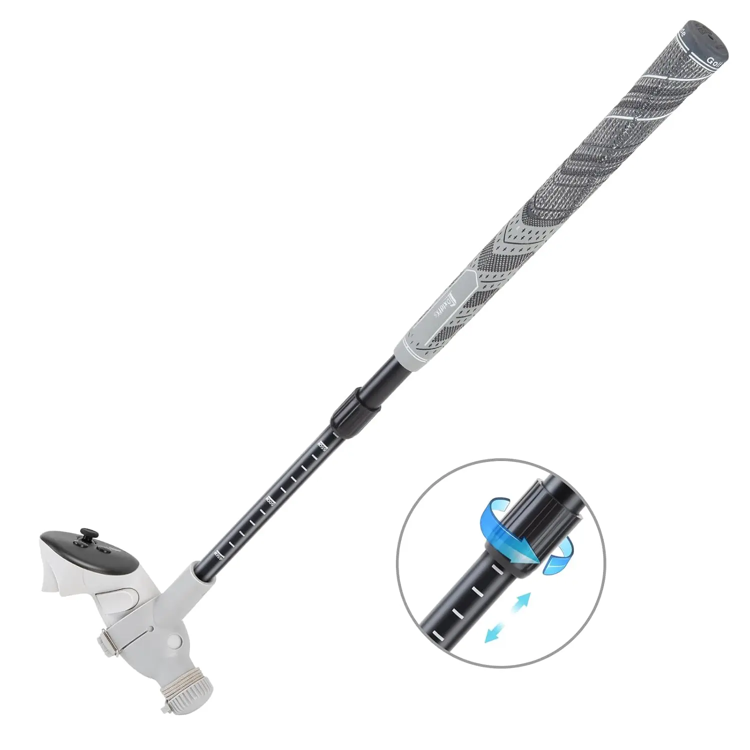 Golf Club Attachment for Meta Quest 3S/ 3 and Oculus 2, Adjustable Handle Grip for VR  Golf + and 90  Design Keep  for Right Controller