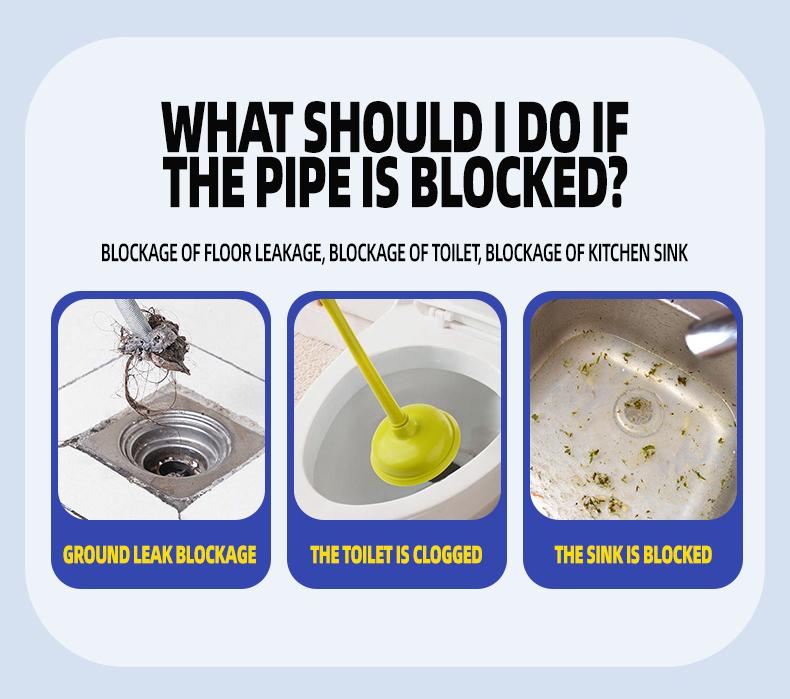 Lanwexy-Powerful Pipe Dredging Agent for Kitchen and Toilet Pipelines - Dissolves 200+ Blockages and Kills 99% of Bacteria