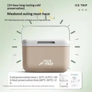 Outdoor Insulated Ice Chest, Camping Car Cooler Bucket, Commercial Stall Fishing Portable Food Preservation Freezer Box, Portable Travel Cooler