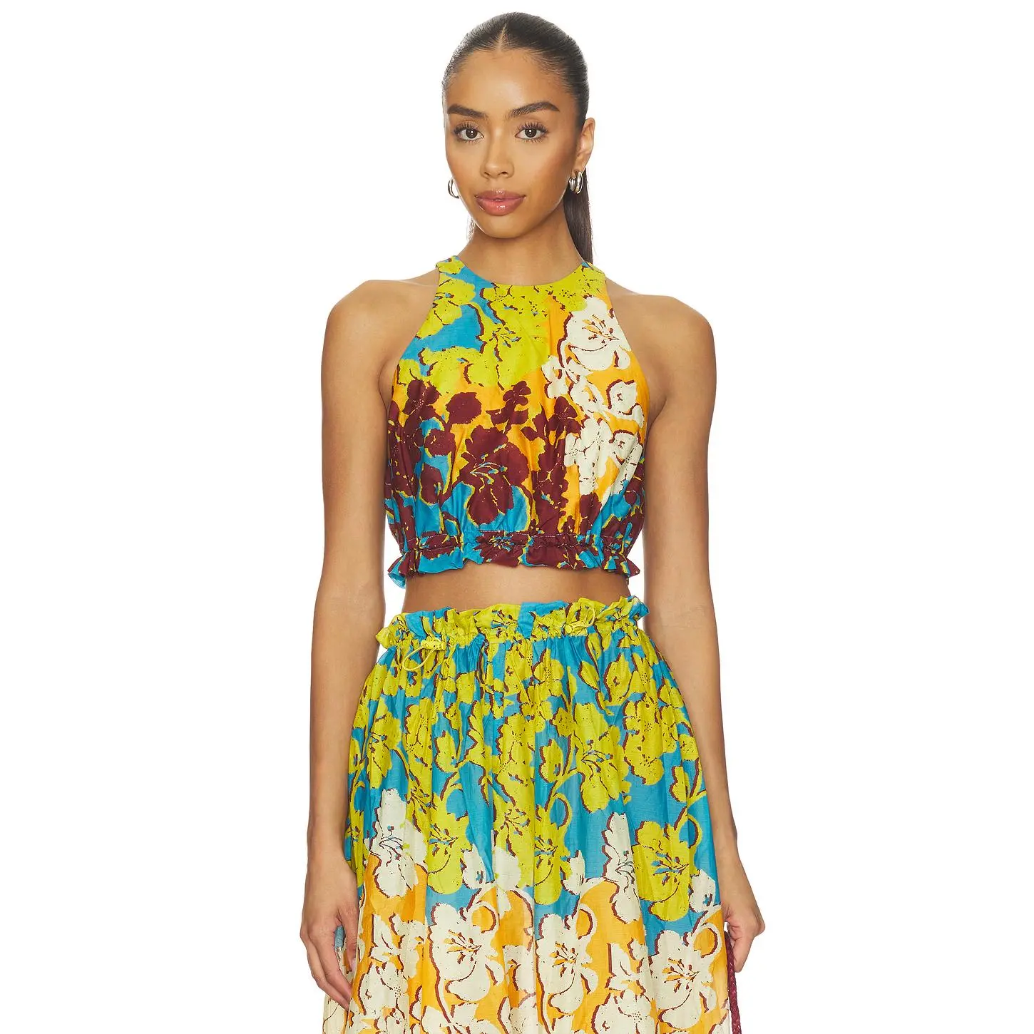 Alemais Splice Crop Top in Multi