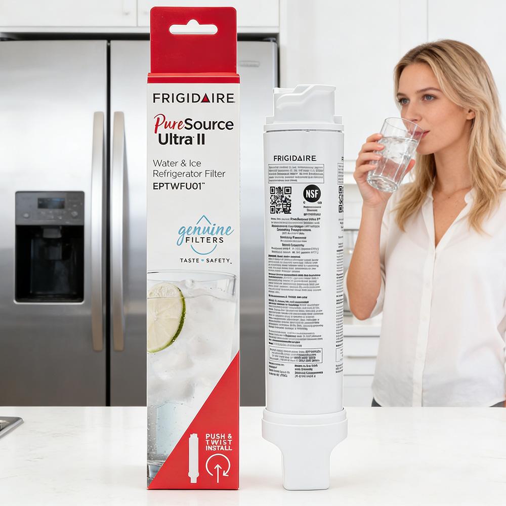 EPTWFU01 Water Filter Replacement, Compatible with Frigidaire EPTWFU01, Рurе Sоurсе Ultra II, EWF02, 012505454226, 4562222